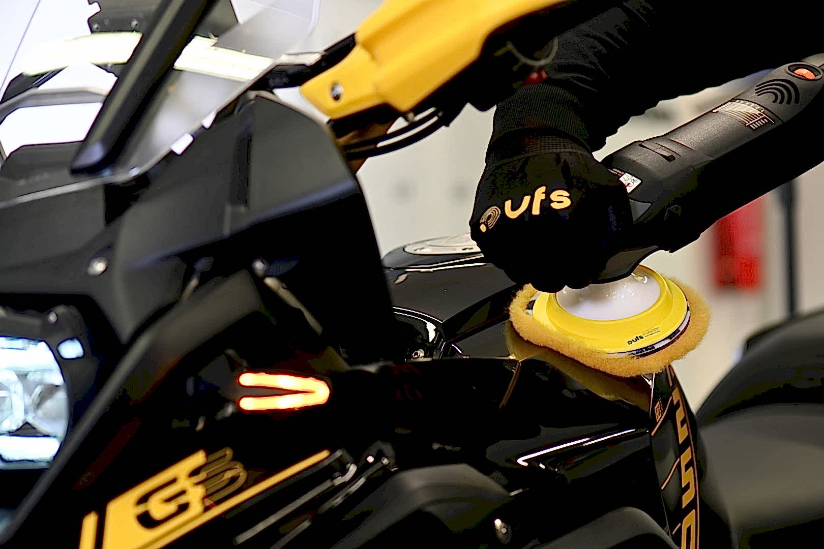 Motorcycle Polish Application