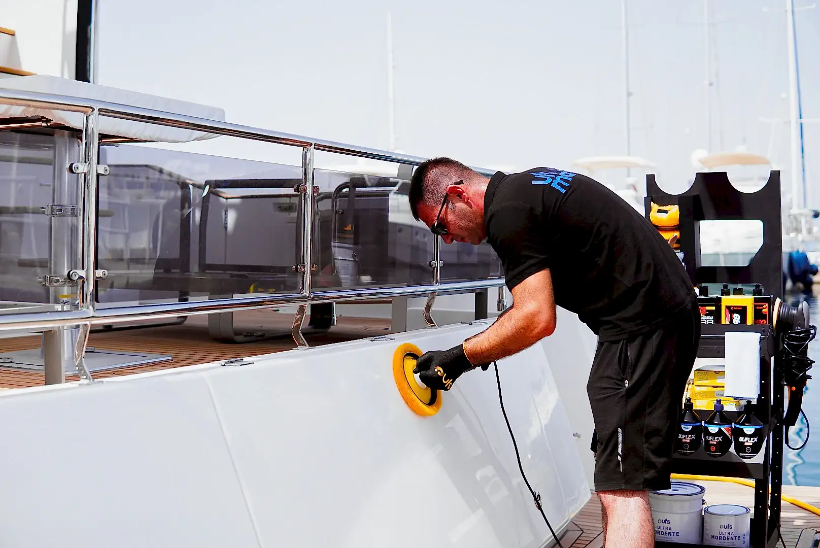 Use of Polishing Pad on Yachts and Boats